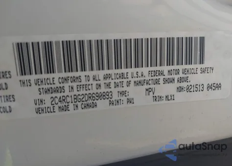 2013 Chrysler Town & Country Touring from USA, damaged, VIN 2C4RC1BG2DR690893